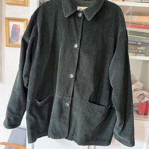 Eddie Bauer Women's Corduroy Utility Jacket - Forest Green